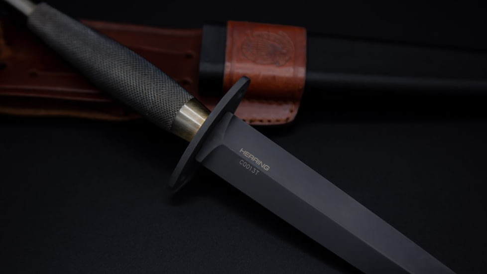 Extrema Ratio Herring NE Fixed Blade Knives, 6.57 in, Bohler N690 Stainless, Dagger Blade, Brass Handle, 04.1000.0319/BL-OR-N