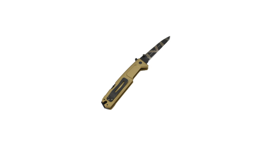 Extrema Ratio Nemesis Desert Warfare Folding Knife,4.375in,Bohler N-690 Steel,Desert Tan,Aluminum Handle, 136NEMDW