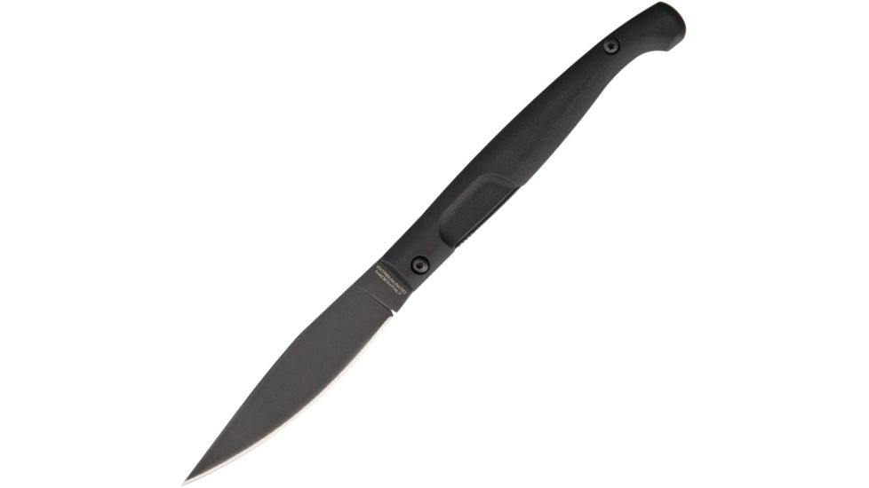 Extrema Ratio Resolza S Linerlock Black Folding Knife,3in,Bohler N-690 Steel,Standard Edge,Black,Aluminum Handle EX0362BLK