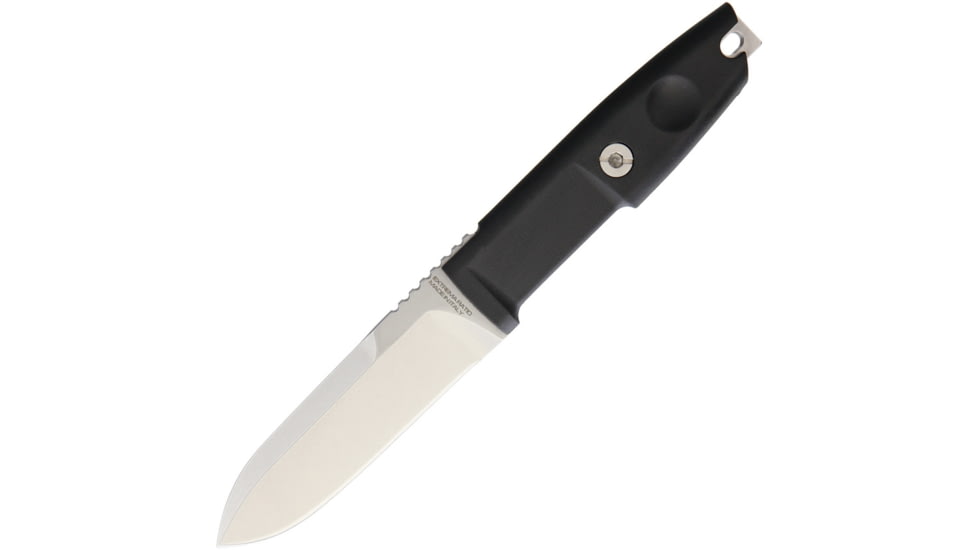 Extrema Ratio Scout Stonewashed Fixed Blade Knife, Scout, 8.5in Overall, 4in Stonewash Bohler N690 SS Spear Point Blade, Black Forprene Handle, Black Nylon Molle Compatible Belt Sheath, Black, 0480/SW