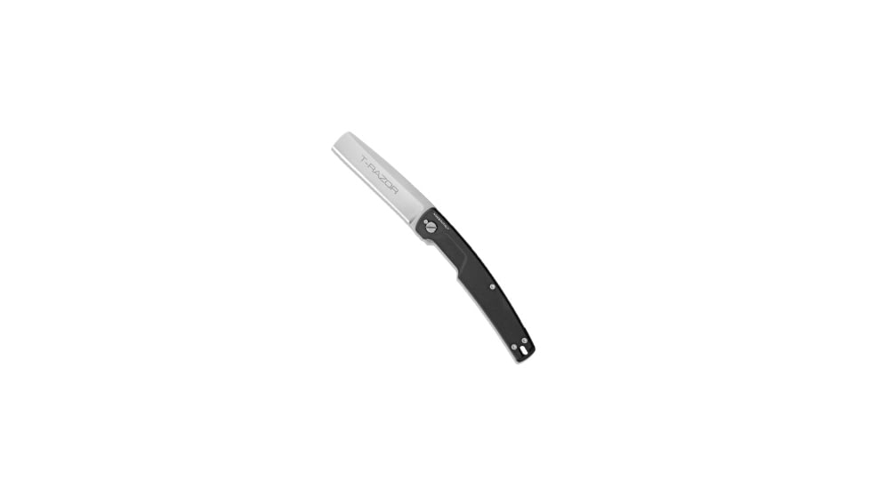 Extrema Ratio Extrema Ratio T Razor Liner Lock Knife Black Aluminum 3.75" Satin *DISCOUNT*, Black, Bohler N690, adult, BHQ-230149