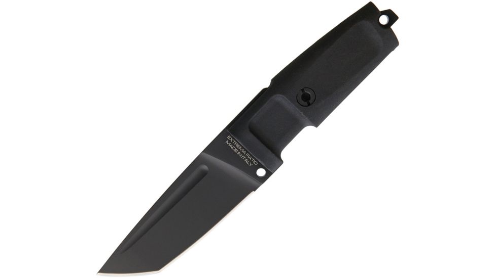 Extrema Ratio T4000 C Black Fixed Blade Knife, 4in, Bohler N-690 Steel, Standard Edge, Tanto, Handle EX0434BLK