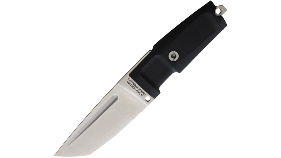Extrema Ratio T4000 C Fixed Blade Knife, 4.13 satin finish Bohler N690 stainless blade, Black Forprene handle, 1000.040434/SAT