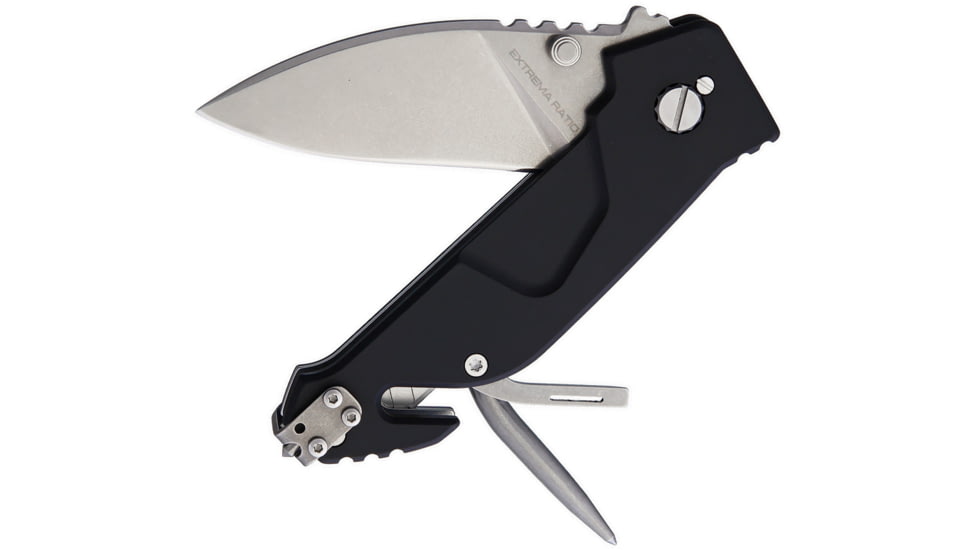 Extrema Ratio T911 Linerlock Folding Knife, Black anodized aluminum handle, T911
