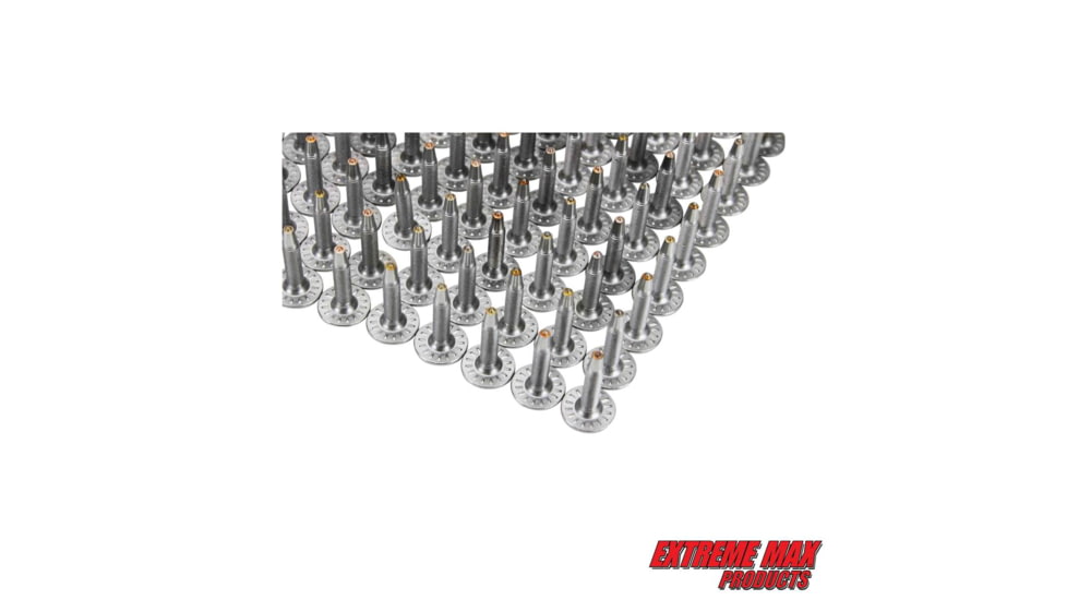 Extreme Max 144-Stud Track Pack With Round Backers 1.25 Stud Length, 5001.552