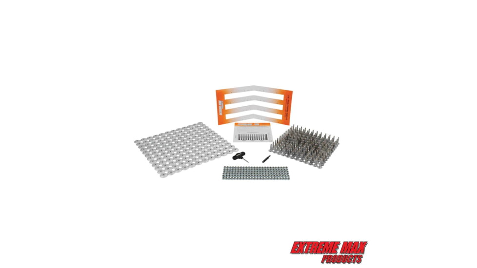 Extreme Max 144-Stud Track Pack With Round Backers 1.25 Stud Length, 5001.552