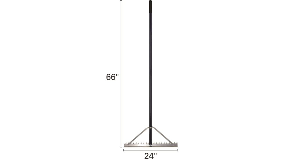 Extreme Max 24 Commercial Grade Screening Rake For Beach And Lawn Care w/ 66 Handle, 3005.4233