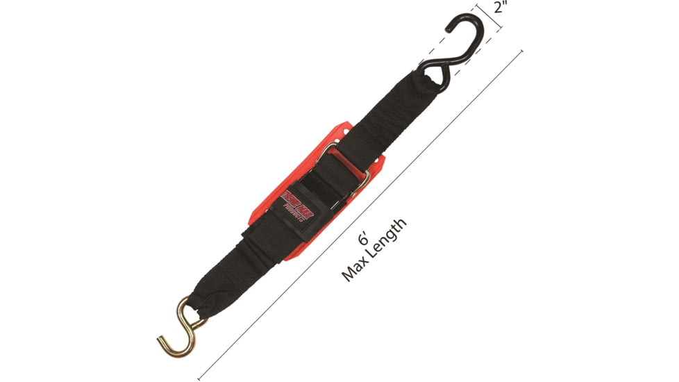 Extreme Max 2in x 6 Padded Transom Tiedown - Orange Pad, Pair, 3005.1264