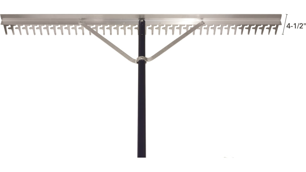 Extreme Max 48 Commercial Grade Screening Rake For Beach And Lawn Care w/ 66 Handle, 3005.4236