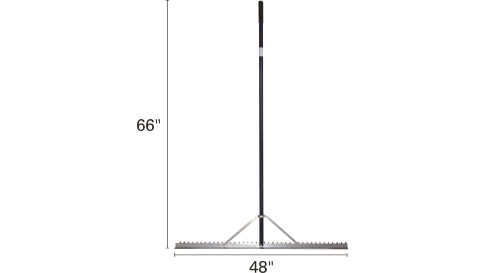 Extreme Max 48 Commercial Grade Screening Rake For Beach And Lawn Care w/ 66 Handle, 3005.4236