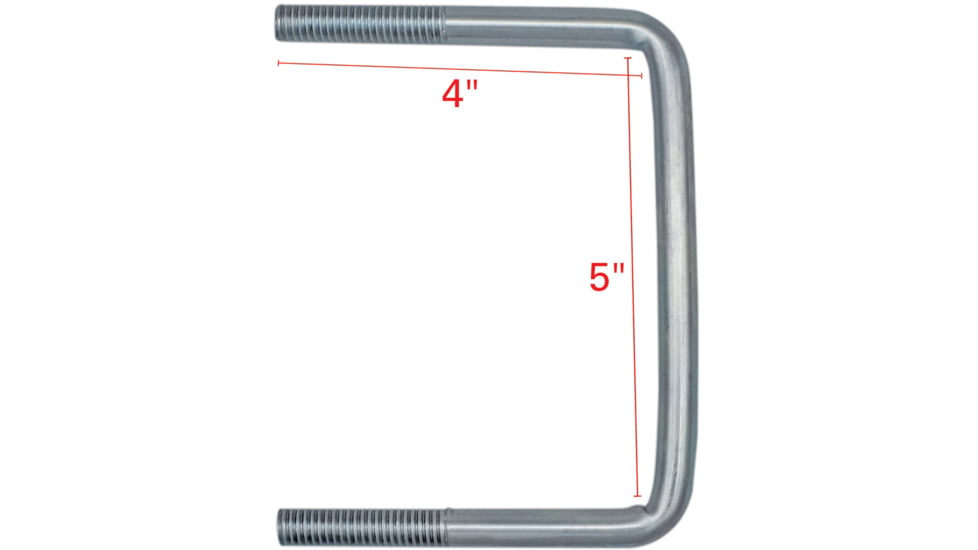 Extreme Max 5 U Bolt For High Mount Spare Tire Carrier, 3001.0064, Pack of 2, 3001.0077