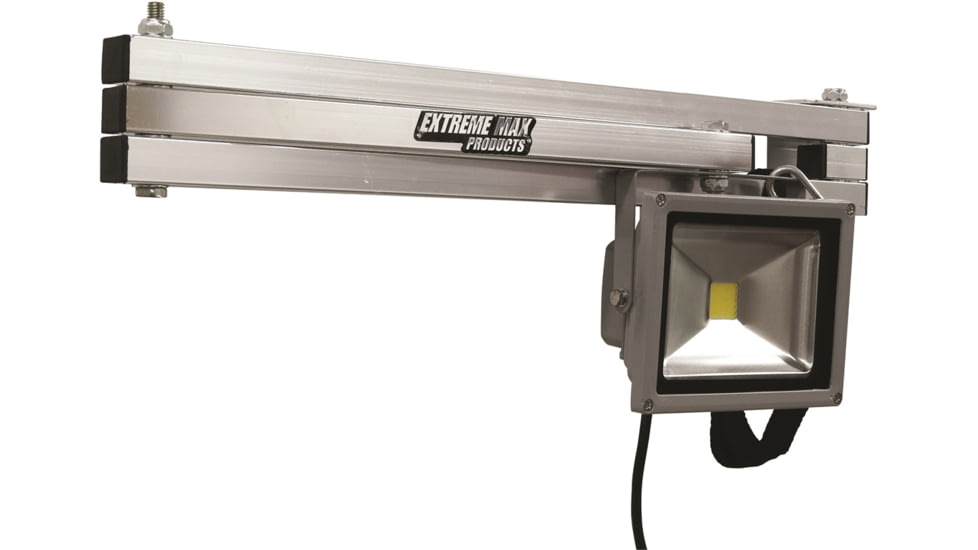 Extreme Max Adjustable Aluminum Swing Arm LED Industrial Work Light For Warehouse Race Trailer Shop Garage Workbench, 5001.6065