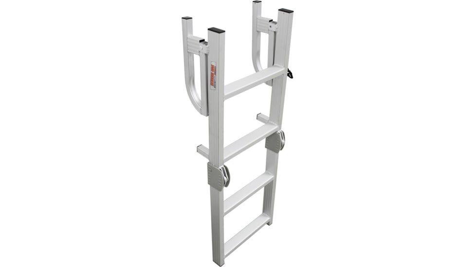 Extreme Max Aluminum 4 Step Compact Folding Pontoon Boarding Ladder, 3005.4089