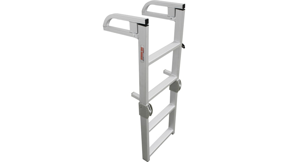 Extreme Max Aluminum 4 Step Compact Folding Pontoon Boarding Ladder, 3005.4089