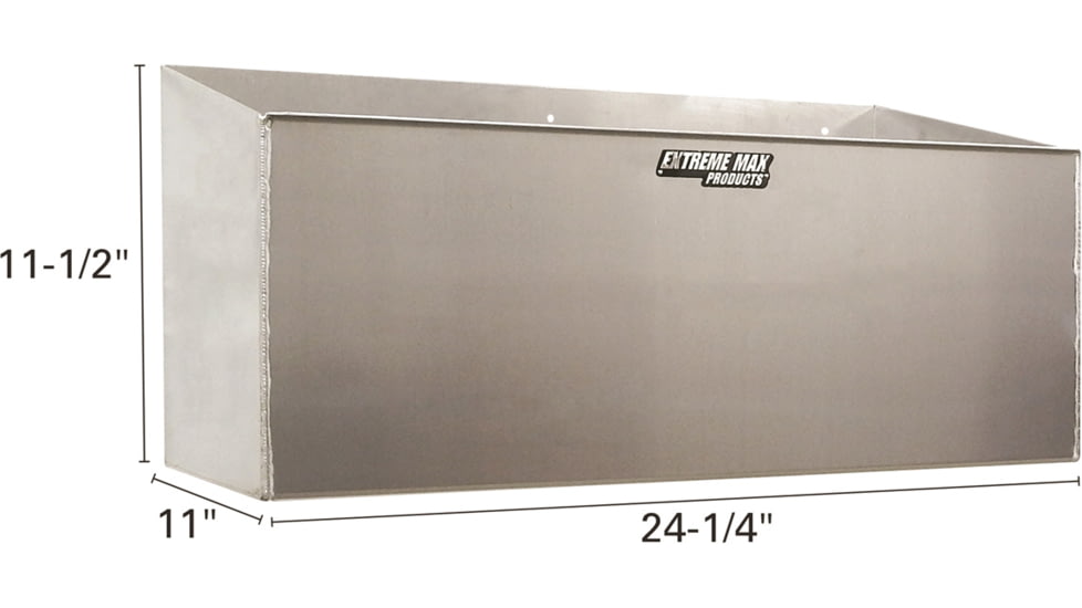 Extreme Max Aluminum Fuel Jug Holder Fits Two 5 Gallon Containers Storage Organizer For Enclosed Race Trailer Shop Garage Storage, 5001.6044