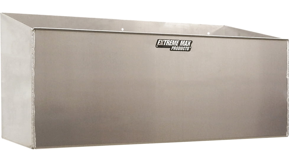 Extreme Max Aluminum Fuel Jug Holder Fits Two 5 Gallon Containers Storage Organizer For Enclosed Race Trailer Shop Garage Storage, 5001.6044