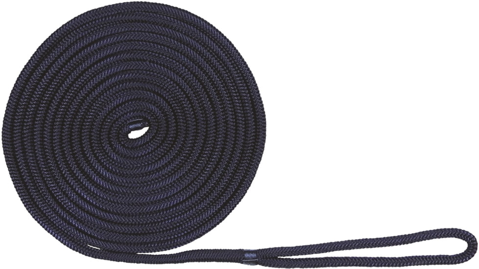 Extreme Max Boattector Double Braid Nylon Dock Line - 3/8in x 20, Navy, 3006.2936