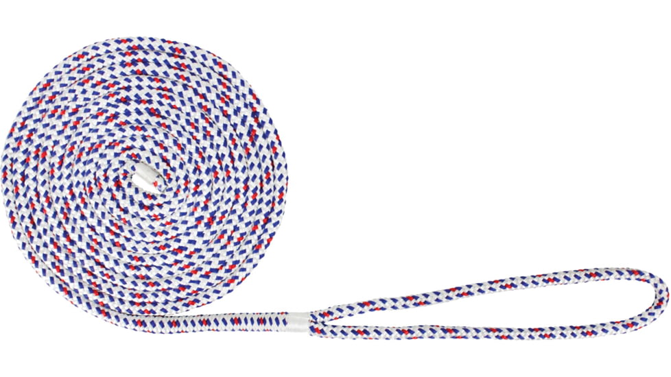 Extreme Max Boattector Double Braid Nylon Dock Line - 3/8in x 20, Old Glory, 3006.2615
