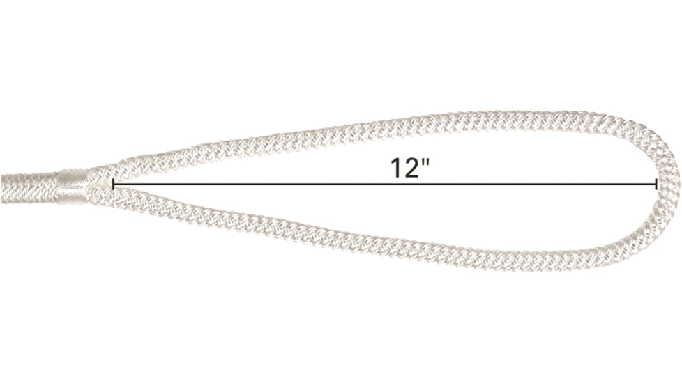 Extreme Max Boattector Double Braid Nylon Dock Line - 3/8in x 20, White, 3006.2933