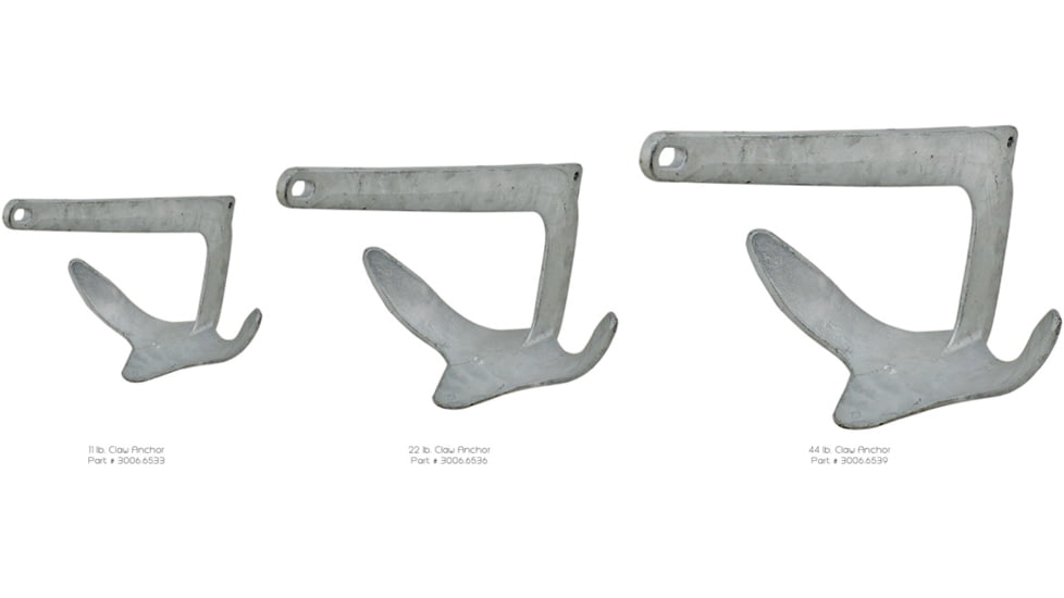 Extreme Max Boattector Galvanized Claw Anchor 11lb., 3006.6533