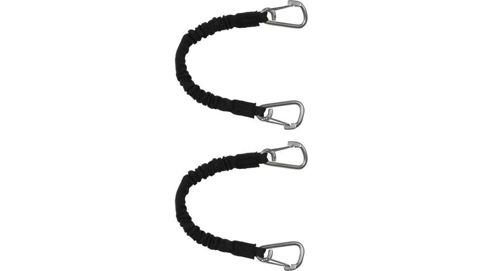 Extreme Max Boattector High-Strength Line Snubber &amp; Storage Bungee, Value 2-Pack - 12in With Hooks, Black, Medium, 3006.2879