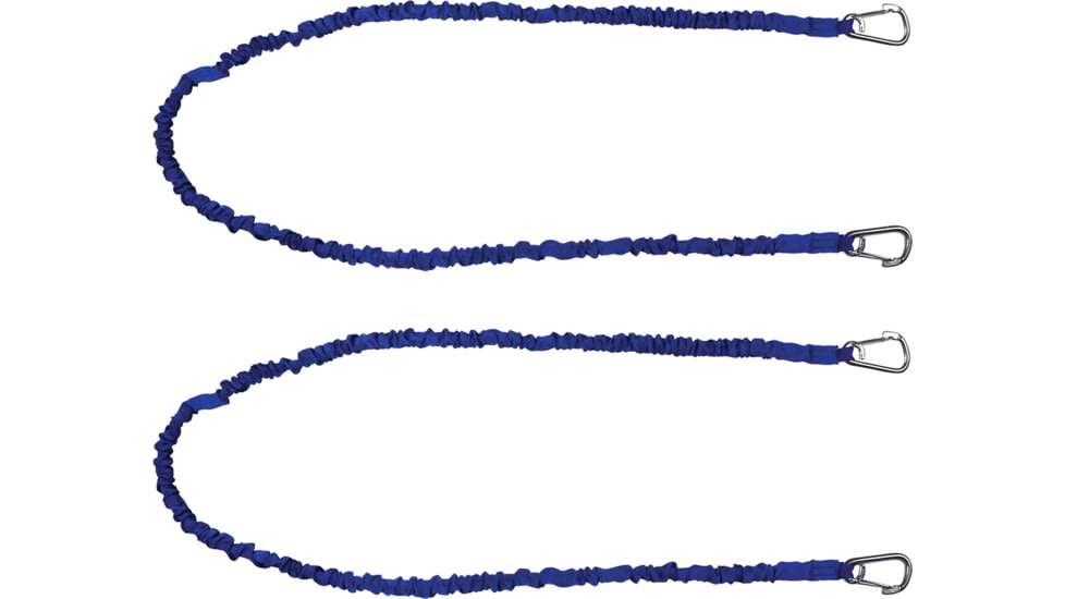 Extreme Max Boattector High-Strength Line Snubber &amp; Storage Bungee, Value 2-Pack - 60 With Hooks, Blue, Medium, 3006.2915