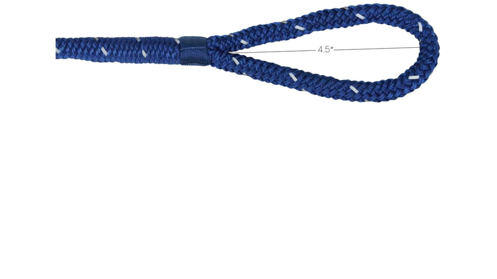 Extreme Max Boattector Premium Double Braid Nylon Fender Line Value 2-Pack - 3/8in x 6, Blue with Reflective Tracer, 3006.2606