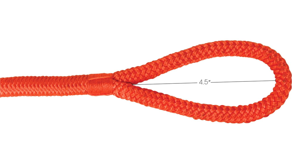 Extreme Max Boattector Premium Double Braid Nylon Fender Line Value 2-Pack - 3/8in x 6, Neon Orange, 3006.2594