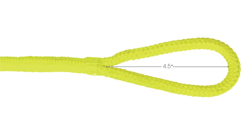 Extreme Max Boattector Premium Double Braid Nylon Fender Line Value 2-Pack - 3/8in x 6, Neon Yellow, 3006.2599
