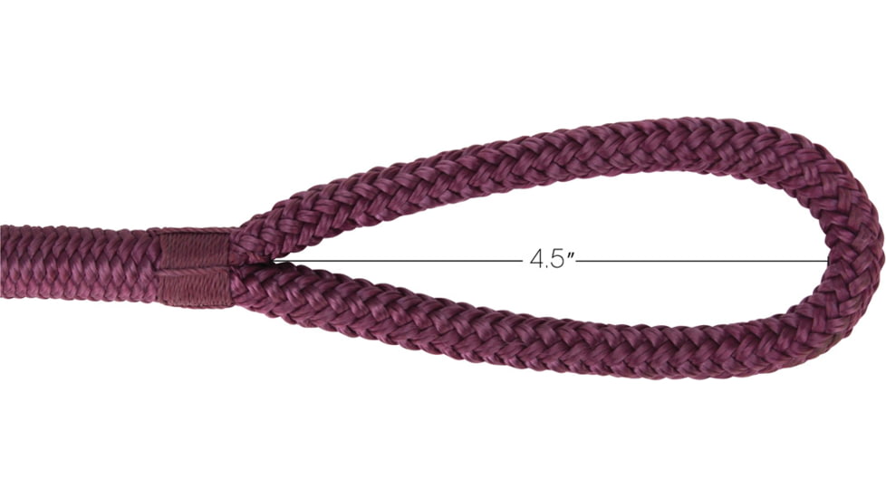 Extreme Max Boattector Premium Double Braid Nylon Fender Line Value 2-Pack - 3/8in x 6, Plum, 3006.2585