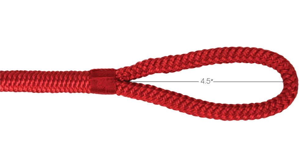 Extreme Max Boattector Premium Double Braid Nylon Fender Line Value 2-Pack - 3/8in x 6, Red, 3006.2588