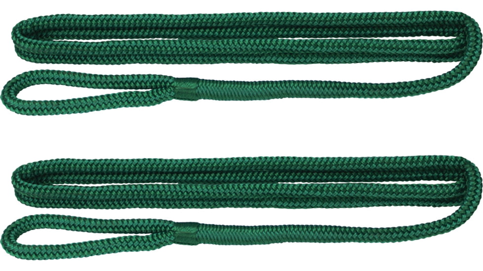 Extreme Max Boattector Premium Double Braid Nylon Fender Line Value 2-Pack - 3/8in x 6, Sacramento Green, 3006.2582