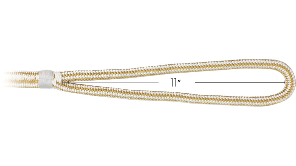 Extreme Max Boattector Premium Double Looped Nylon Dock Line For Mooring Buoys - 5/8in x 40, White &amp; Gold, 5/8in x 40ft, 3006.2385