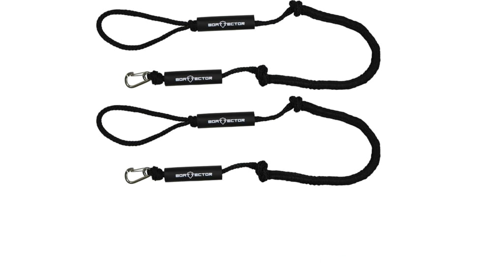 Extreme Max Boattector PWC Bungee Dock Line Value 2-Pack, Black, 4ft, 3006.2966