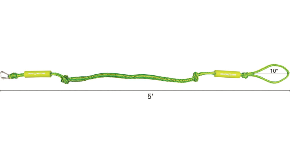 Extreme Max Boattector PWC Bungee Dock Line Value 2-Pack, Green/Yellow, 6ft, 3006.2577