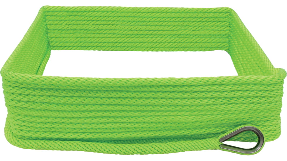 Extreme Max Boattector Solid Braid Mfp Anchor Line With Thimble - 3/8in x 100ft, Neon Green, 3006.2657