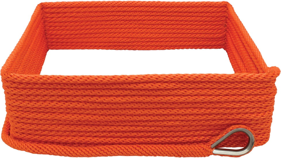 Extreme Max Boattector Solid Braid Mfp Anchor Line With Thimble - 3/8in x 100ft, Neon Orange, 3006.2654