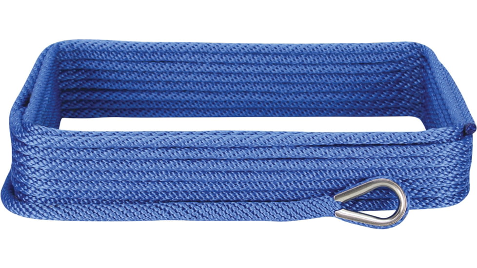 Extreme Max Boattector Solid Braid Mfp Anchor Line With Thimble - 3/8in x 50ft, Royal Blue, 3006.2051