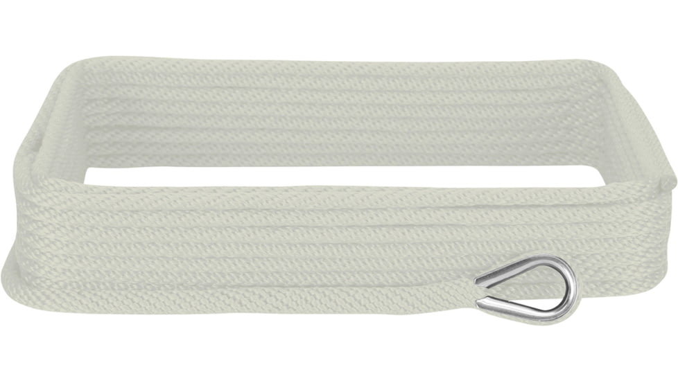Extreme Max Boattector Solid Braid Mfp Anchor Line With Thimble - 3/8in x 50ft, White, 3006.2045
