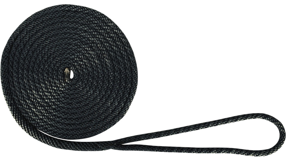 Extreme Max Boattector Solid Braid Mfp Dock Line - 3/8in x 15, Black, 3006.2003