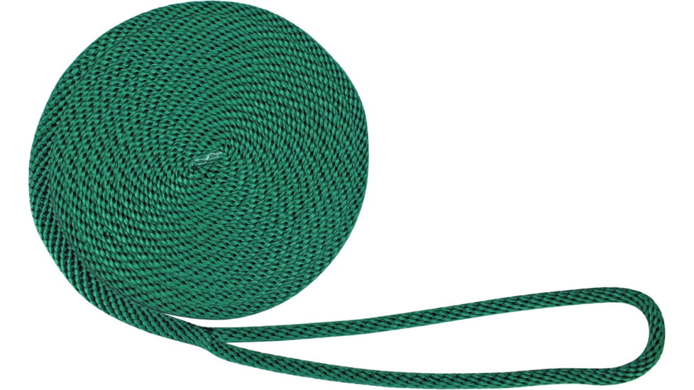 Extreme Max Boattector Solid Braid Mfp Dock Line - 3/8in x 15, Forest Green, 3006.2332