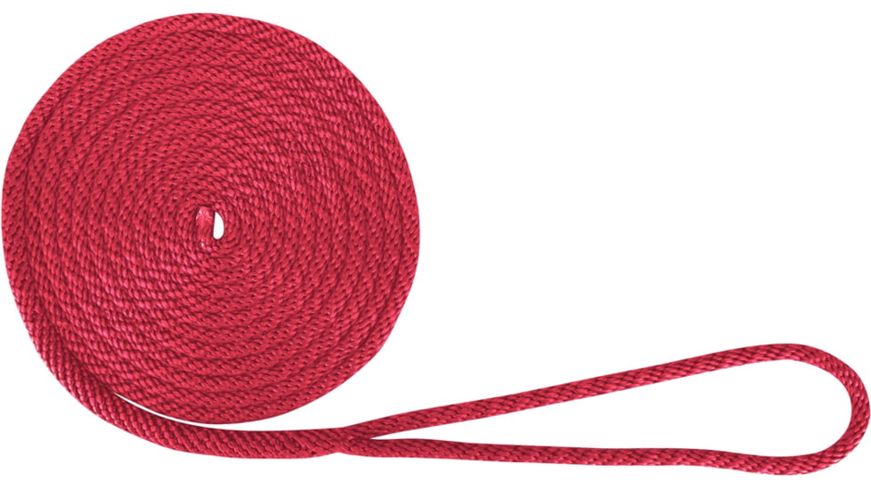 Extreme Max Boattector Solid Braid Mfp Dock Line - 3/8in x 15, Red, 3006.2006