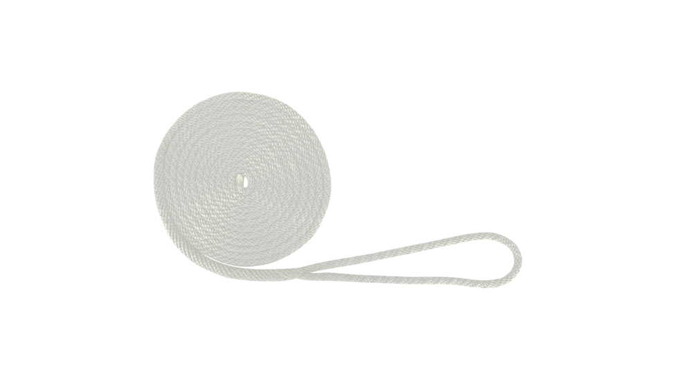 Extreme Max Boattector Solid Braid Mfp Dock Line - 3/8in x 15, White, 3006.2