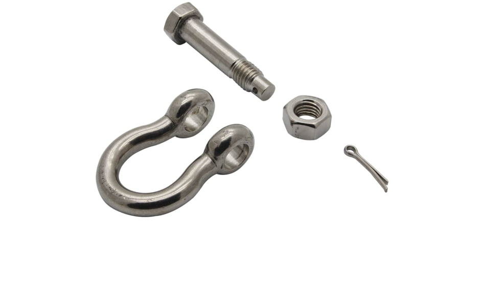 Extreme Max Boattector Stainless Steel Bolt Type Anchor Shackle, 7/16in, 3006.8375