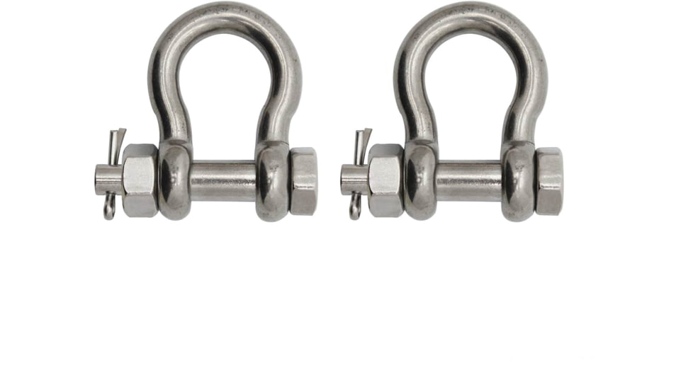 Extreme Max Boattector Stainless Steel Bolt Type Anchor Shackle, 7/16in, Pack of 2, 3006.8375.2