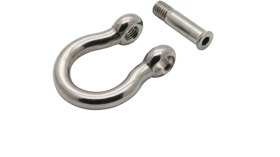 Extreme Max Boattector Stainless Steel Bow Shackle With No Snag Pin, 1/4in, Pack of 4, 3006.8405.4