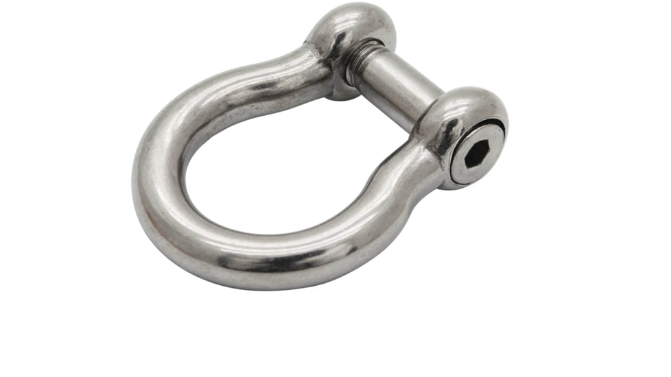 Extreme Max Boattector Stainless Steel Bow Shackle With No Snag Pin, 5/16in, Pack of 4, 3006.8408.4