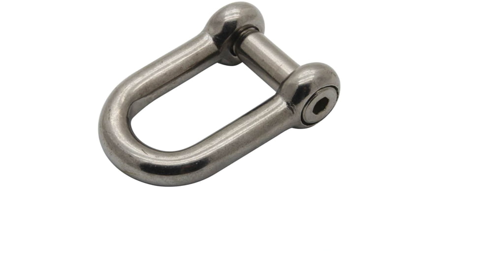 Extreme Max Boattector Stainless Steel D Shackle With No Snag Pin, 1/2in, 3006.8402