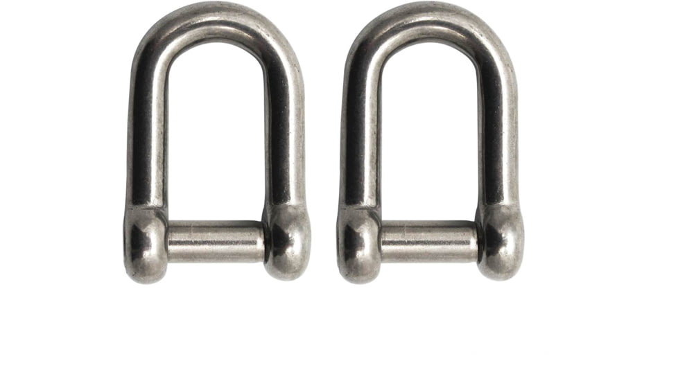 Extreme Max Boattector Stainless Steel D Shackle With No Snag Pin, 1/2in, Pack of 2, 3006.8402.2