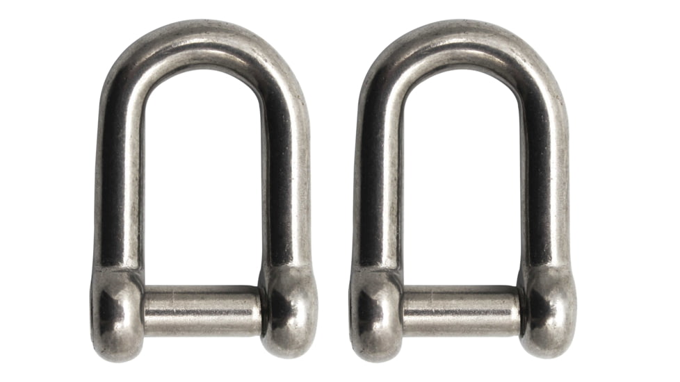 Extreme Max Boattector Stainless Steel D Shackle With No Snag Pin, 5/16in, Pack of 2, 3006.8396.2